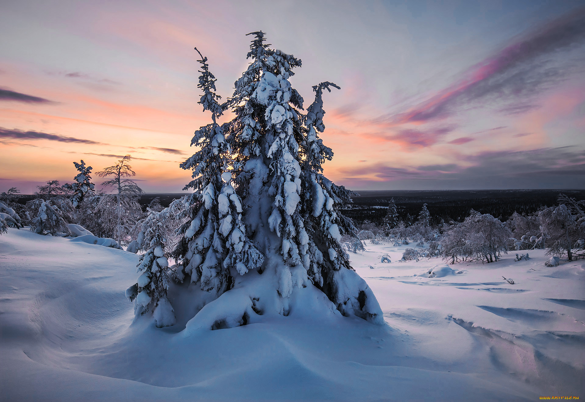 Финляндия зима Лапландия